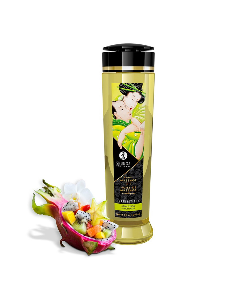 Huile de massage aphrodisiaque Fusion d'Asie 240ml - CC1218